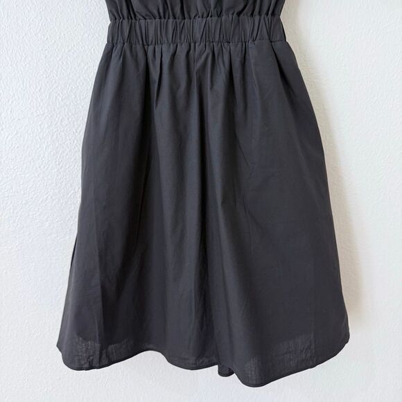 Brand New English Factory Women's Size XS Cut Out Poplin Mini Dress in Black - Picture 6 of 16